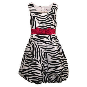 SPEECHLESS girls party dress zebra holiday Christmas size 12